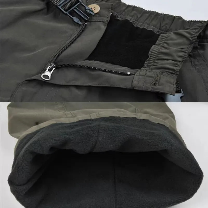 Men's Multi Pocket Zip Fly Casual Cargo Pants