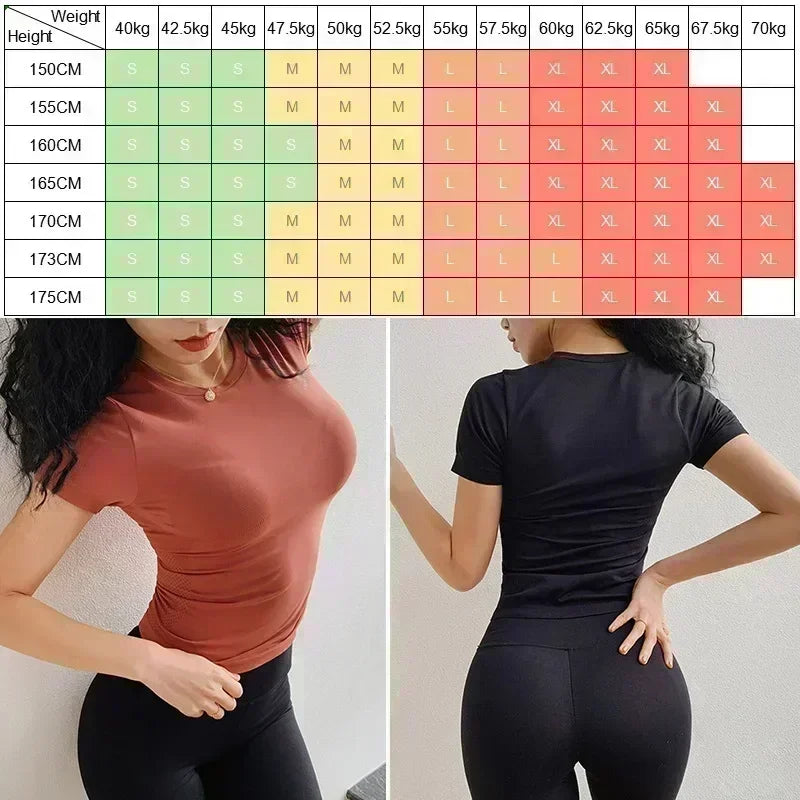 Women's Fitted Short-Sleeve Workout Top