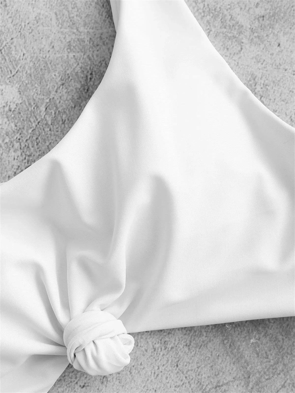 Striped Knot Detail Bikini