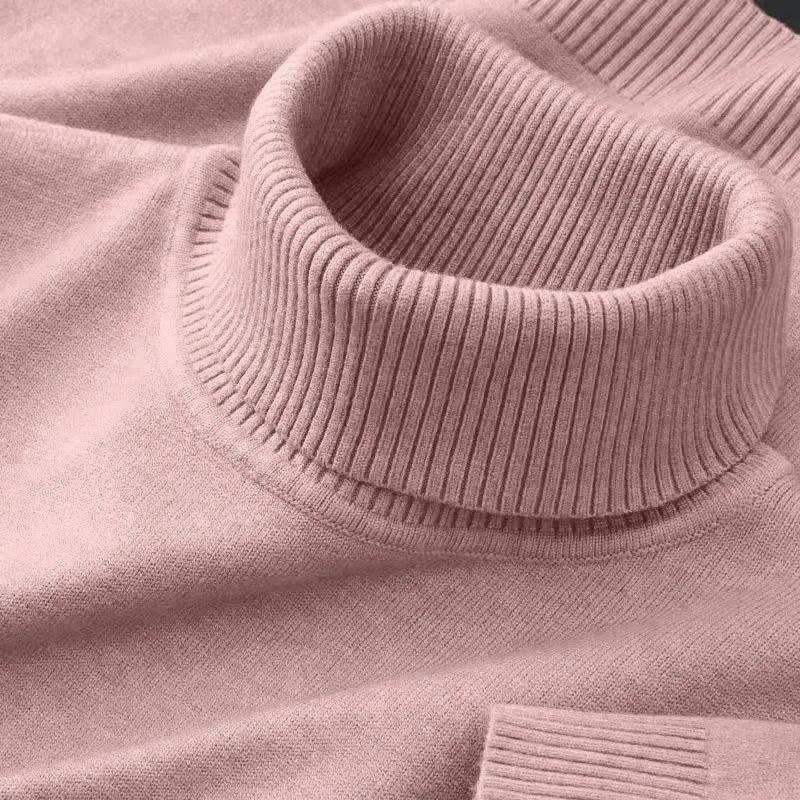 Men's Turtleneck Long Sleeve Knit Sweater