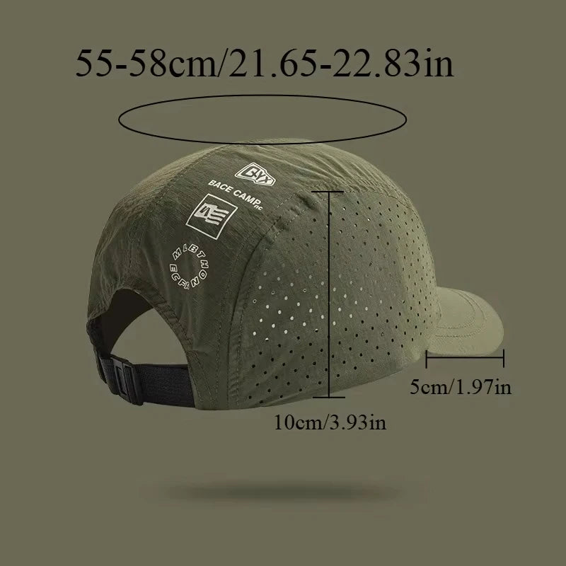 Adjustable Baseball Cap with Solid and Perforated Style Options