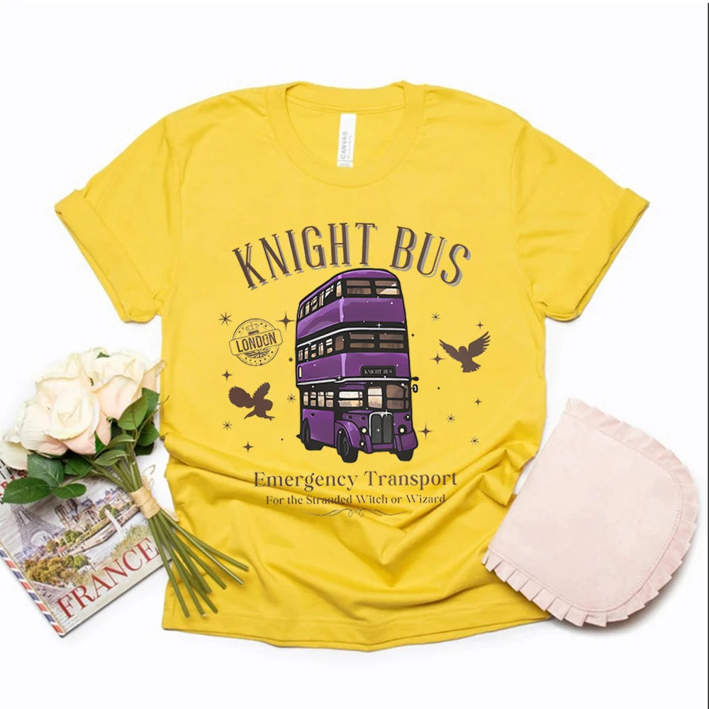 Knight Bus Graphic Crewneck T-Shirt