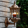 Antique Exterior Wall Light Fixture Aluminum Glass Lantern Outdoor Garden Lamp Porch Light Outdoor