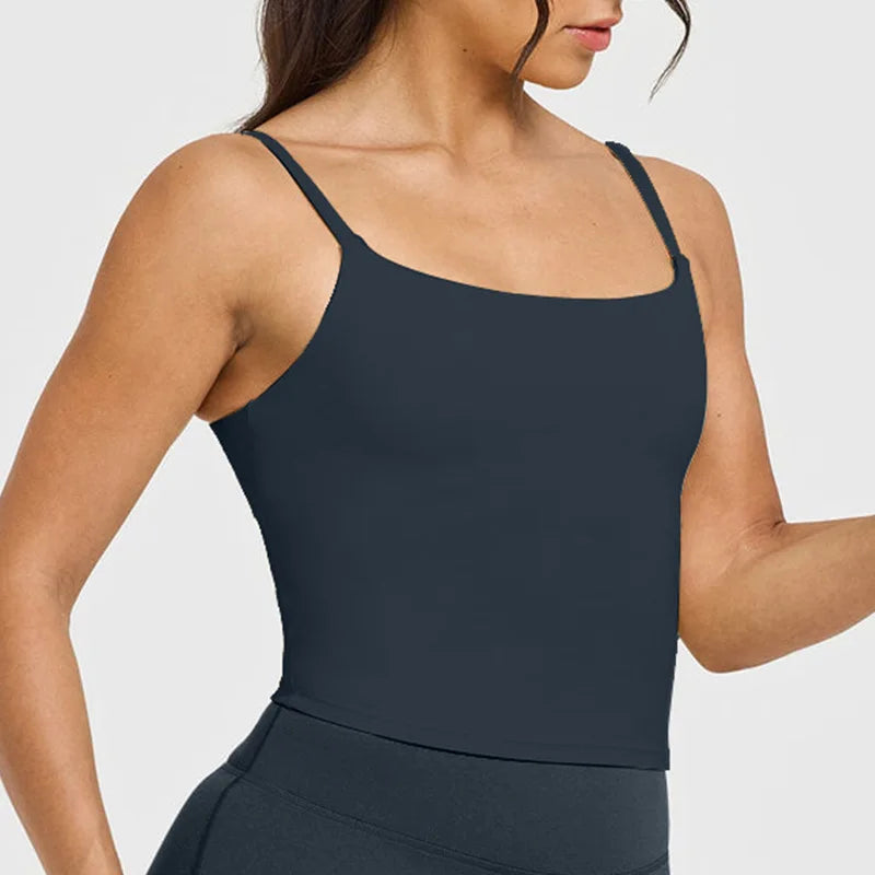 Women's Thin Strap Scoop Neck Tank Top