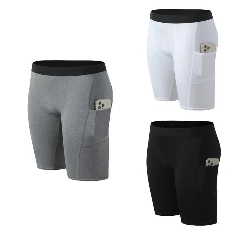 Men's Pocket Training Shorts for Gym and Running