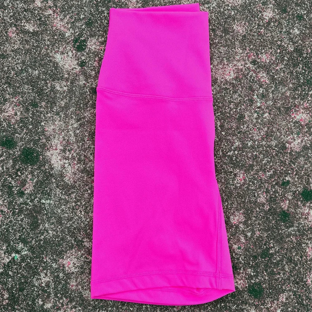 Women's High Waist Nylon Blend Shorts for Yoga and Training