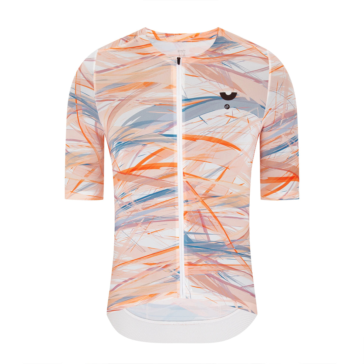 Men's Abstract Print Cycling Jersey with Short and Long Sleeve Options