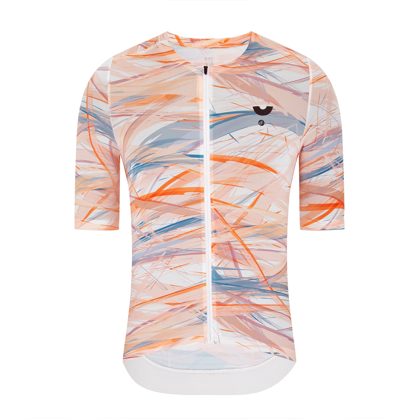 Men's Abstract Print Cycling Jersey with Short and Long Sleeve Options