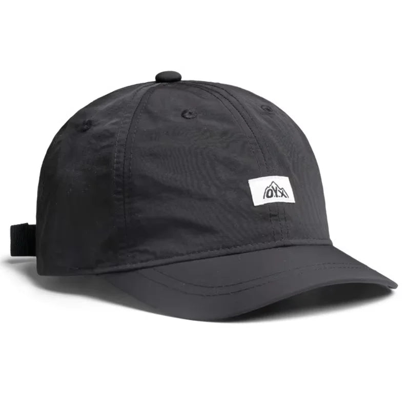 Unisex Adjustable Baseball Cap with Curved Brim and Front Patch