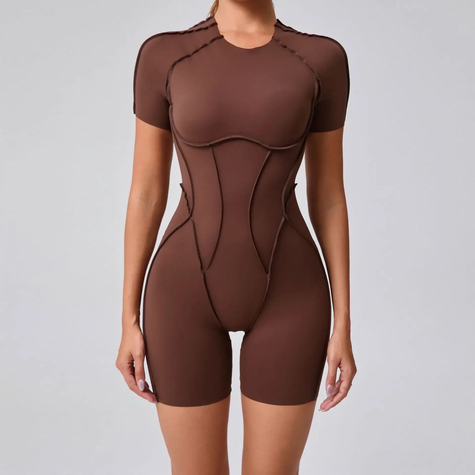 Women's Contour Seam Workout One Piece in Romper and Jumpsuit Styles