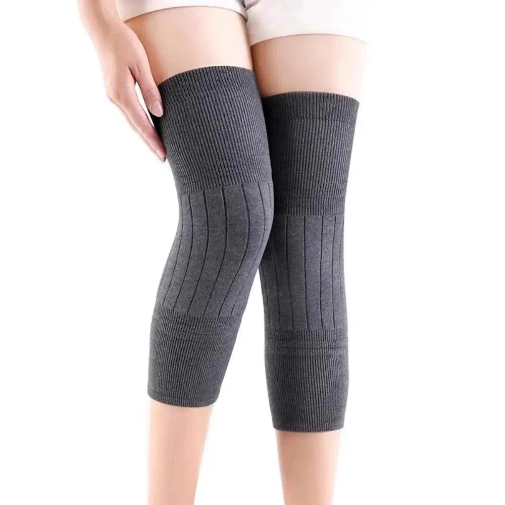 Solid Ribbed Calf Leg Warmers with Open Ends
