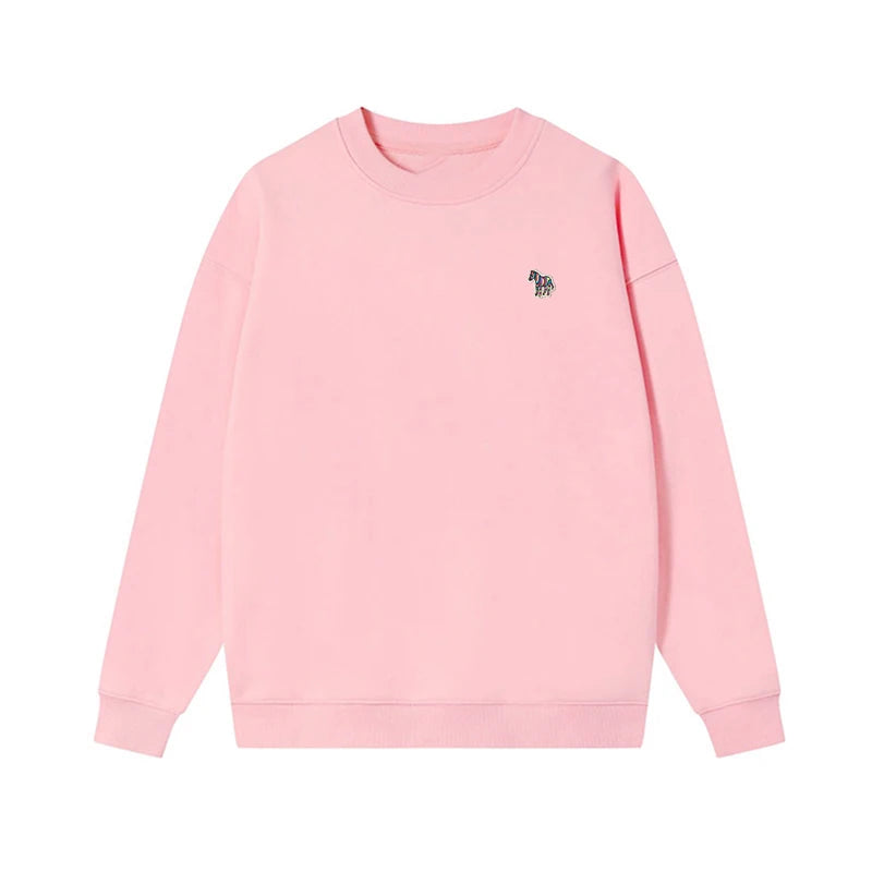 Embroidered Long Sleeve Pullover Casual Sweatshirt for Layering