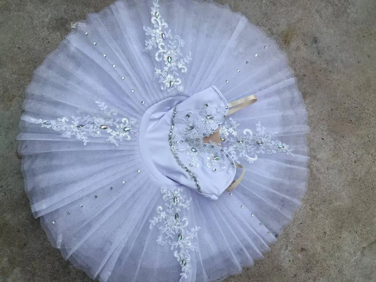 Ballet Pancake Tutu Costume with Decorated Bodice and Mixed Size Labels
