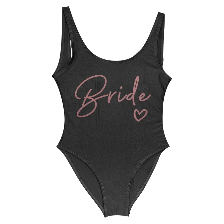 Team Bride One-Piece Swimsuit
