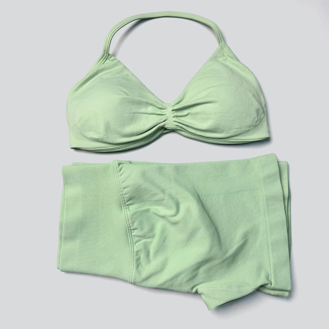 Women's Halter Bra And Variable Bottoms Yoga Set