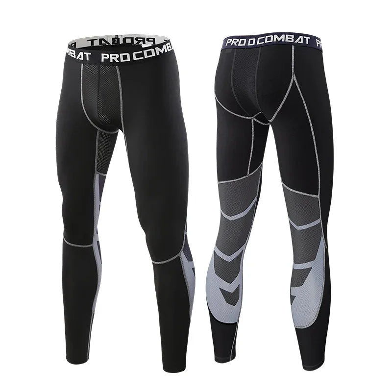 Men's Fitted Training Leggings for Gym and Running