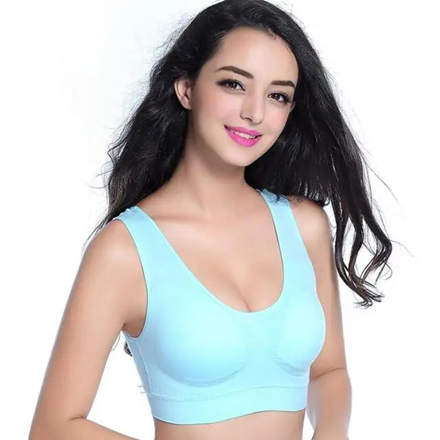Women's Wide Strap Scoop Neck Sports Bra
