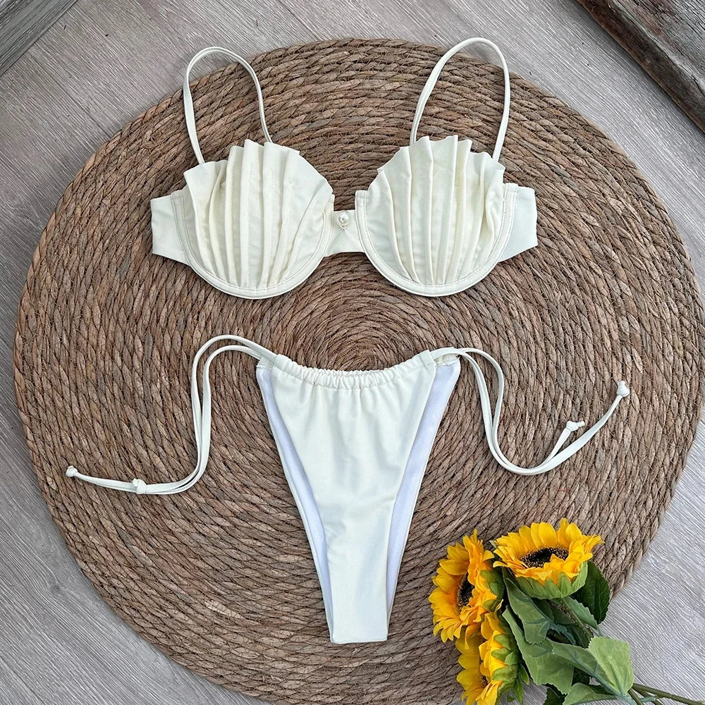 Shell Detail Micro Bikini
