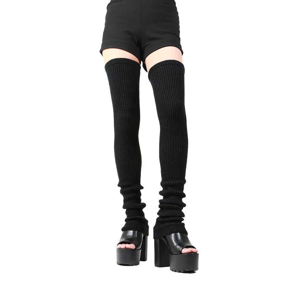 Solid Long Leg Warmers with Original Length Options