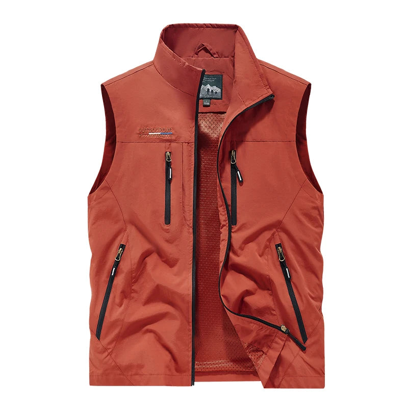 Men's Zipper-Pocket Utility Vest
