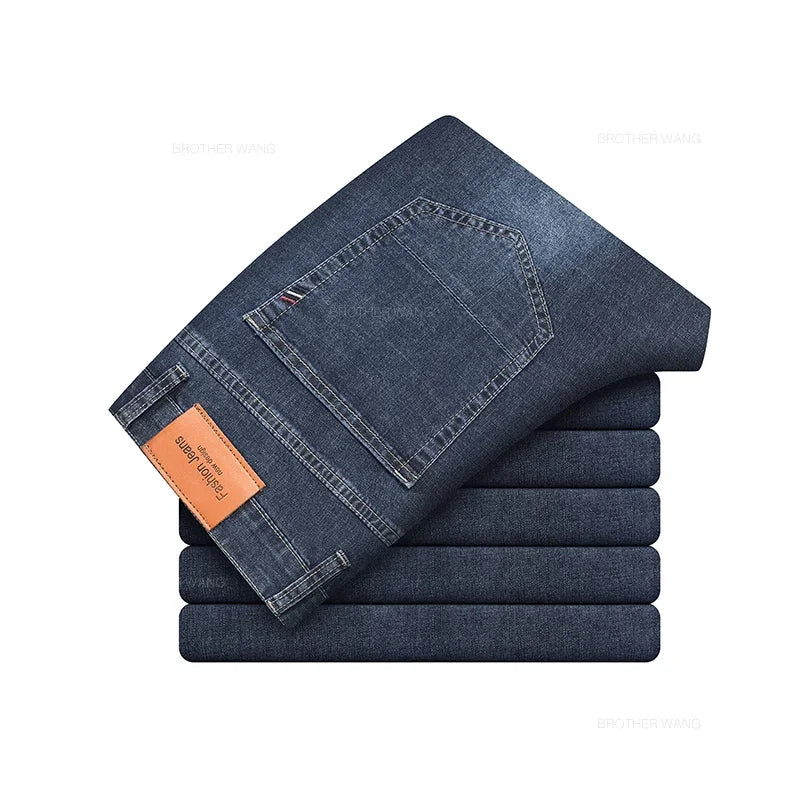Men's Straight Leg Denim Jeans for Casual Everyday Wear