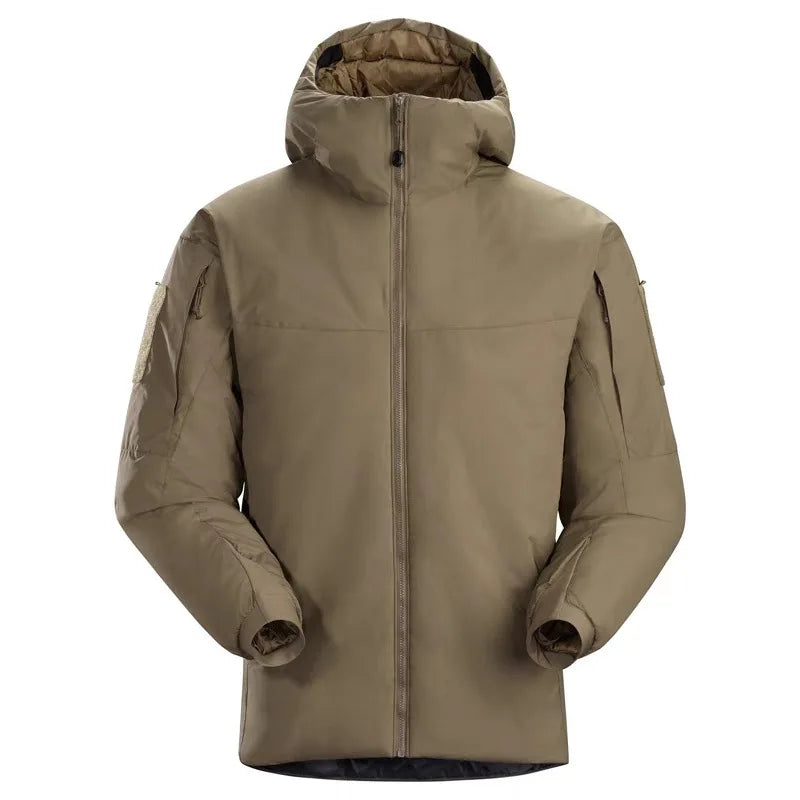 Hooded Long Sleeve Full Zip Outdoor Hiking Jacket with Pockets