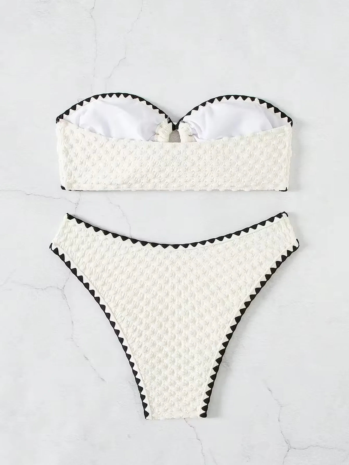 White Bandeau Bikini