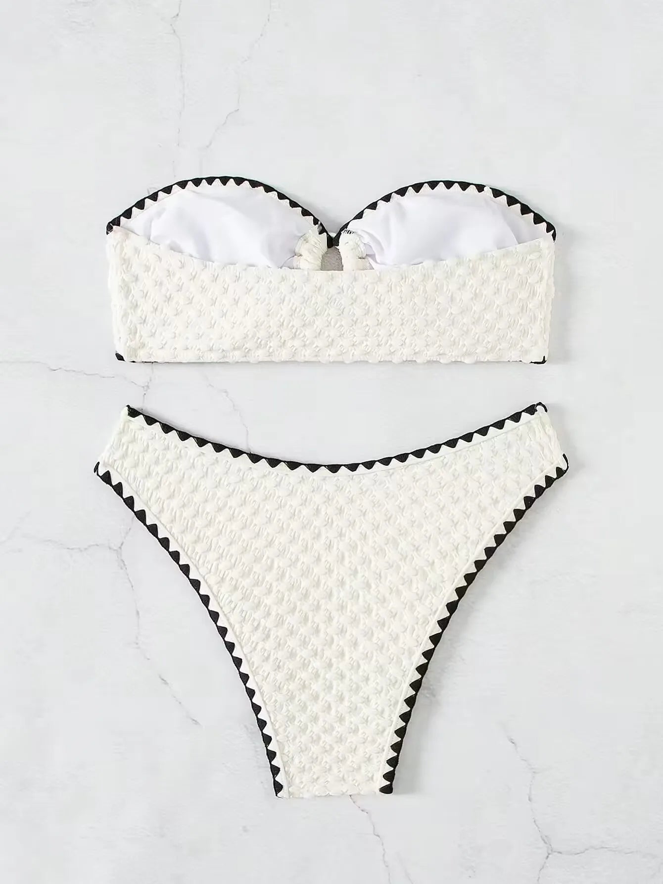 White Bandeau Bikini