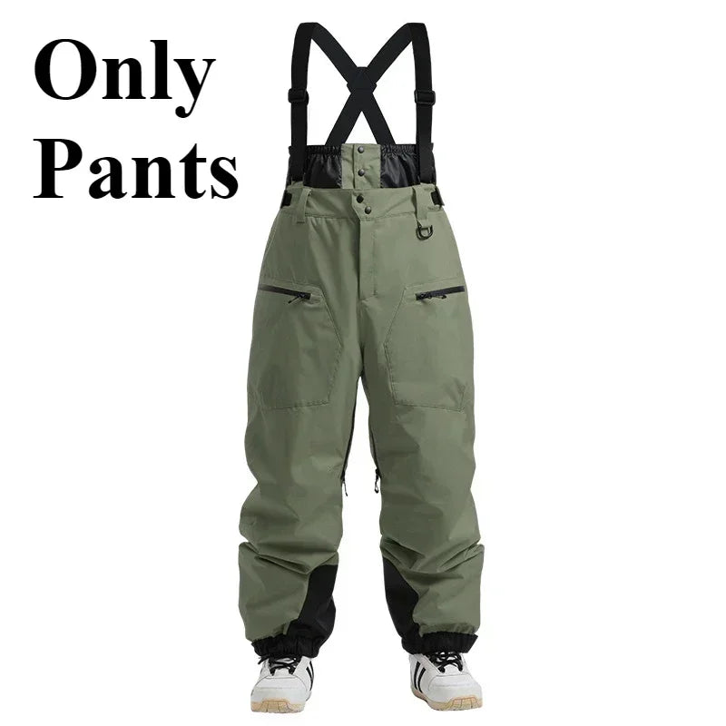 Full Length Suspender Ski and Snowboard Winter Bib Pants