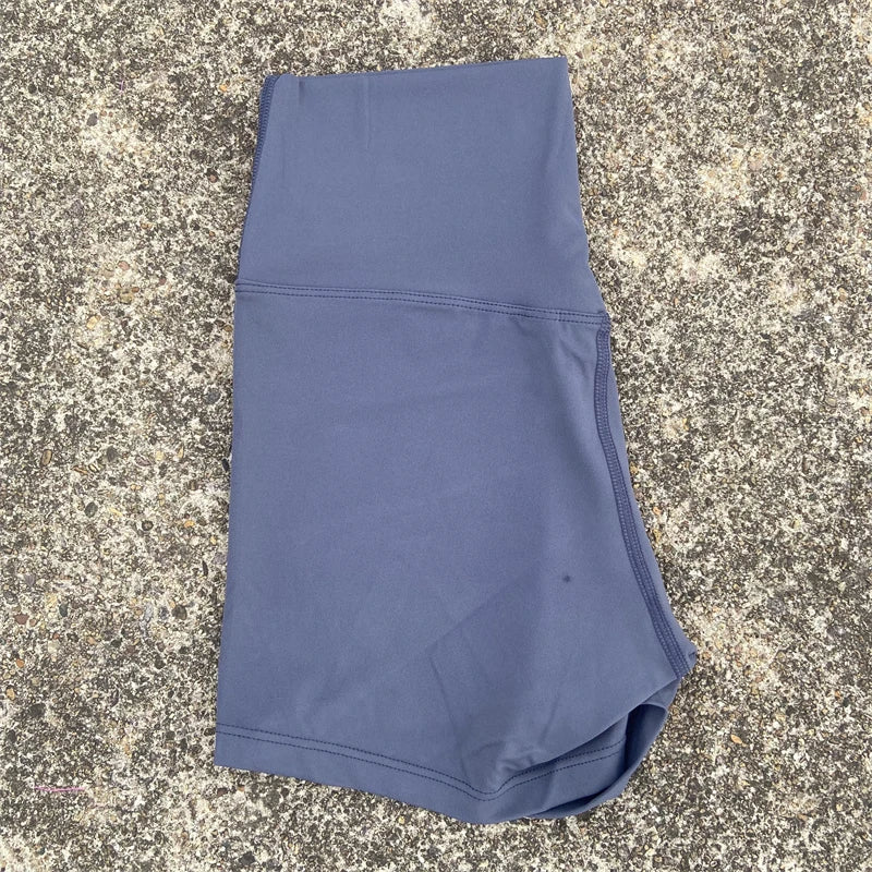 Women's High Waist Nylon Blend Biker Shorts with Colour Options