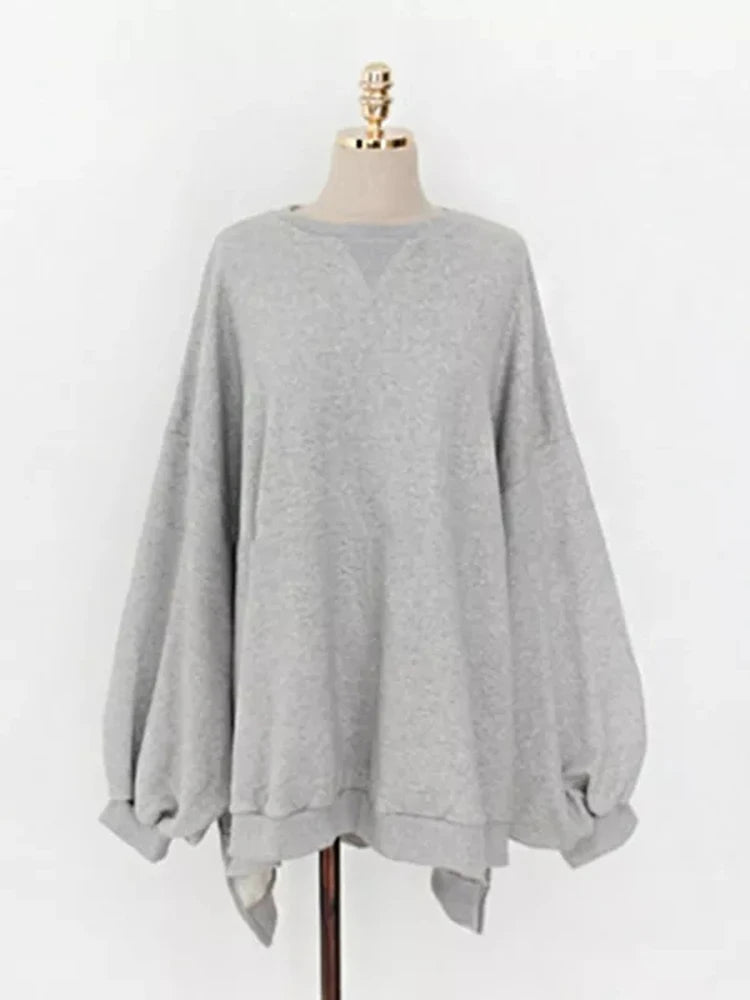 Long Sleeve Casual Pullover Sweatshirt with Original Style Options