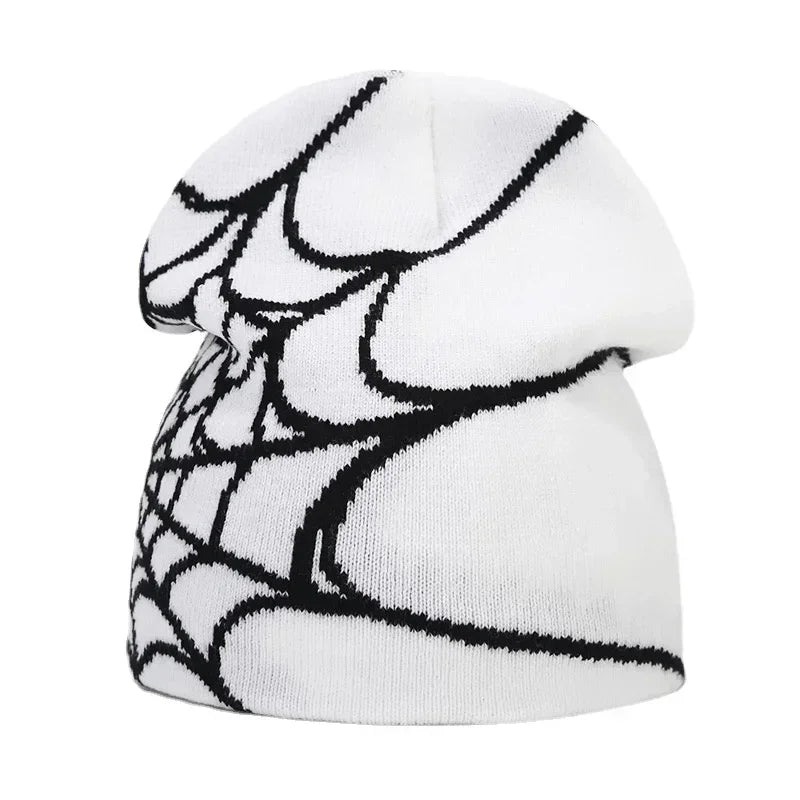 Graphic Knit Beanie with Letter and Pattern Style Options