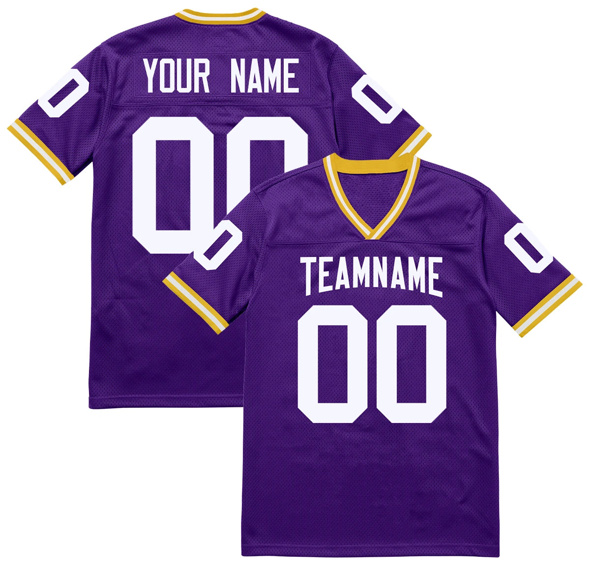 American Football Graphic Short Sleeve Crew Neck Sports T Shirt