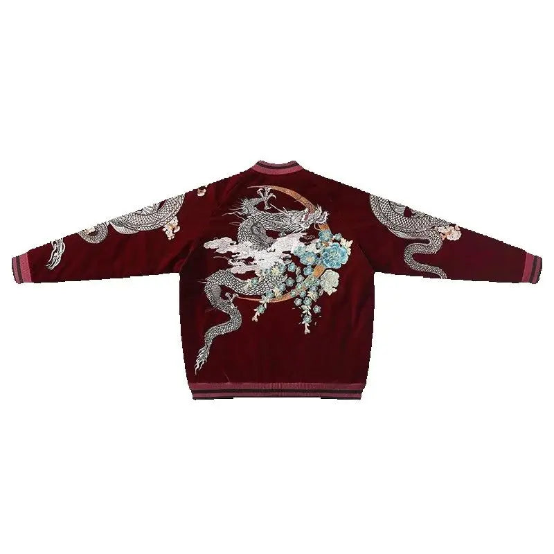 Long Sleeve Casual Streetwear Jacket with Front Closure and Pockets