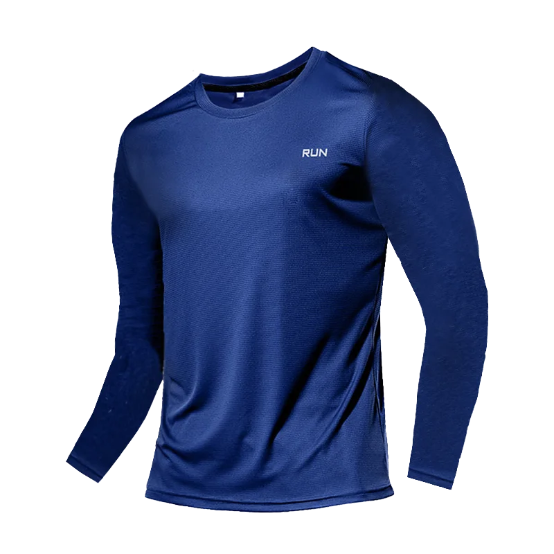 Men's Raglan Long Sleeve Crew Neck T-shirt For Workout Outfits