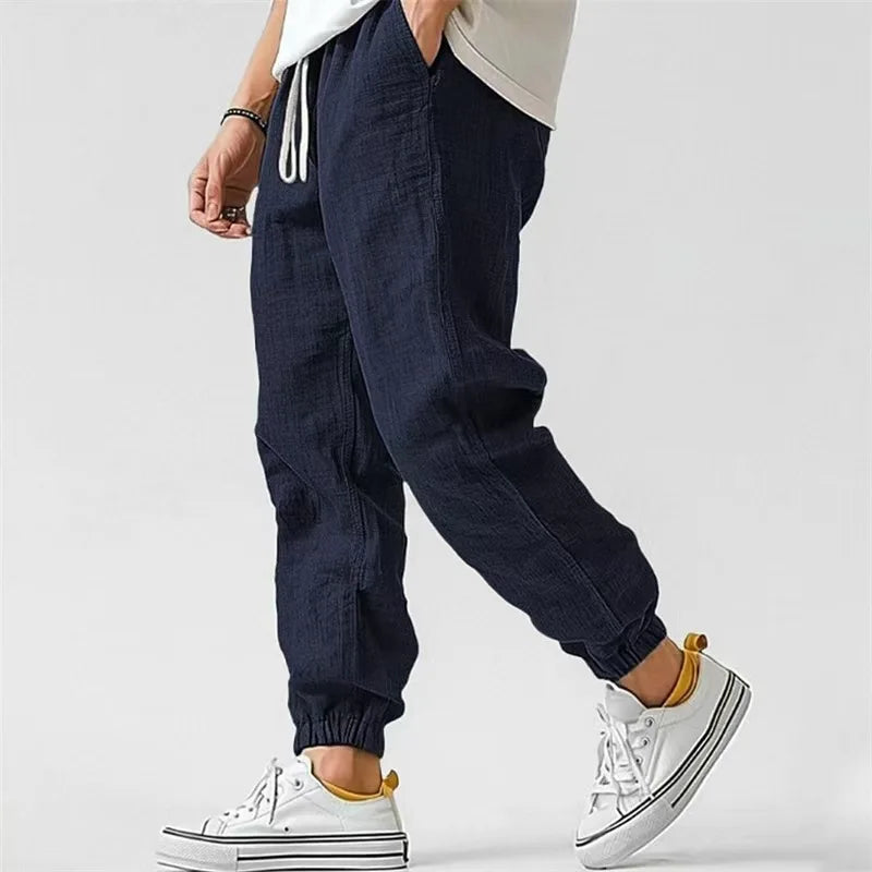 Men's Elastic Waist Casual Pants For Everyday Wear
