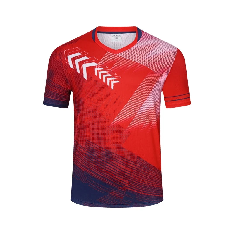 Printed Court Sports Short Sleeve T-shirt For Sports Outfits