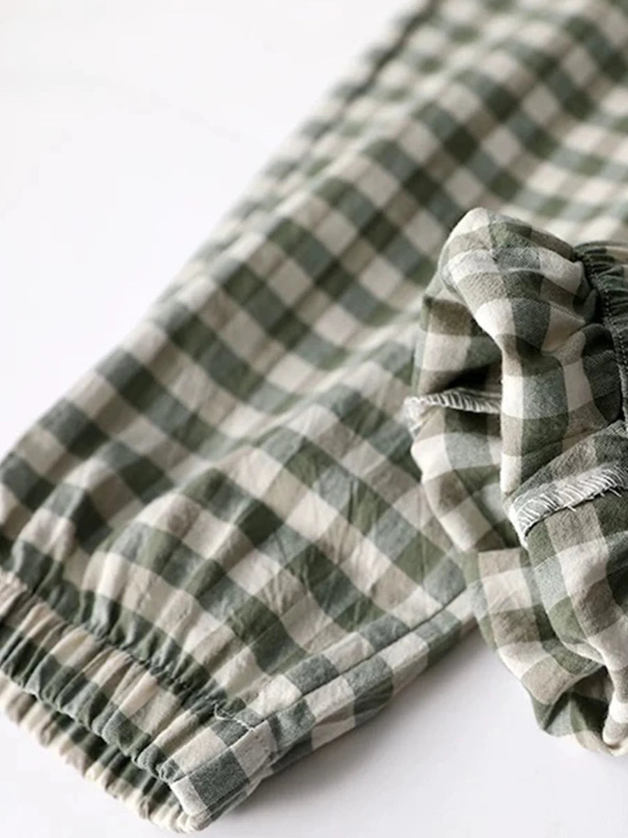 Men's Printed Elastic Waist Long Pajama Pants with Style Options