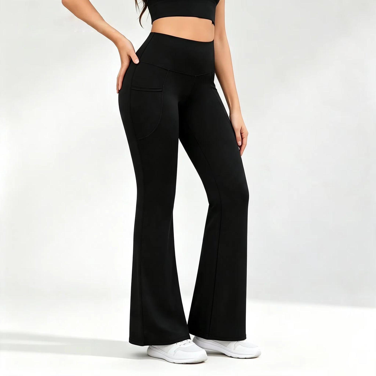 Women’s Flared Yoga Leggings with Pockets