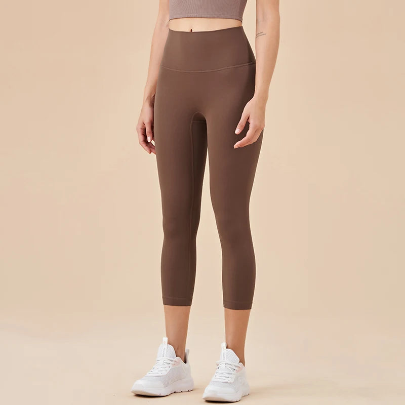 Women's High Waist Capri Leggings For Workout Outfits