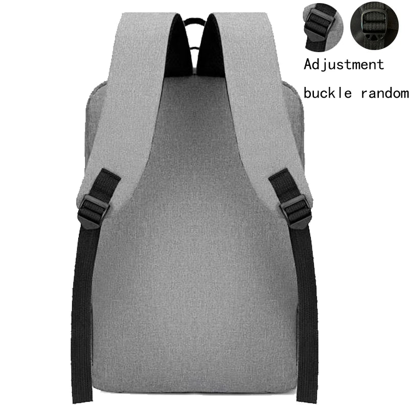 Rectangular Laptop Backpack with Front Zippered Pocket Design