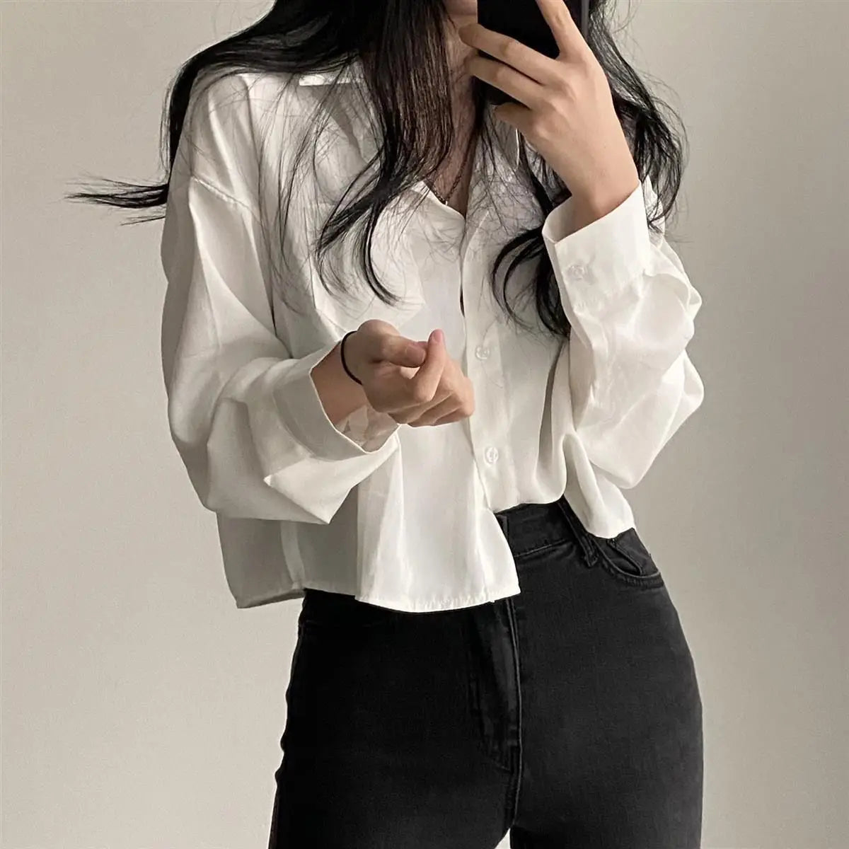Women's Collared Long Sleeve Shirt