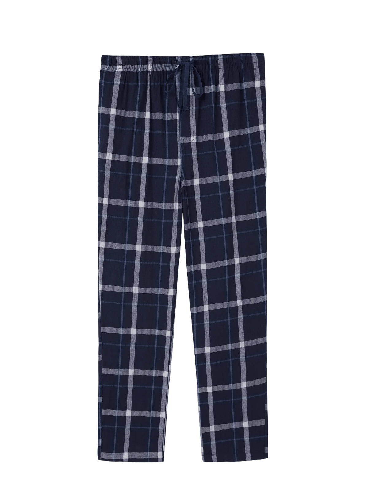 Men's Plaid Elastic Waist Straight Leg Lounge Pajama Pants