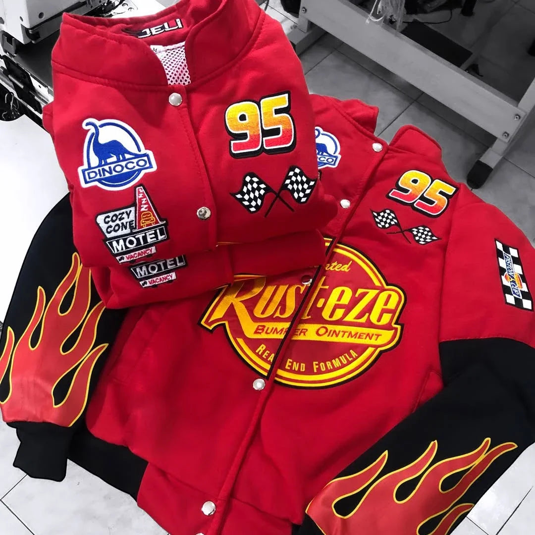 Color Block Long Sleeve Casual Streetwear Racing Style Jacket
