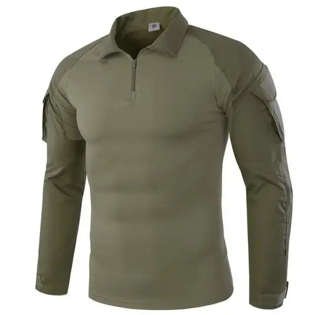 Men's Long-Sleeve Quarter-Zip Tactical Shirt