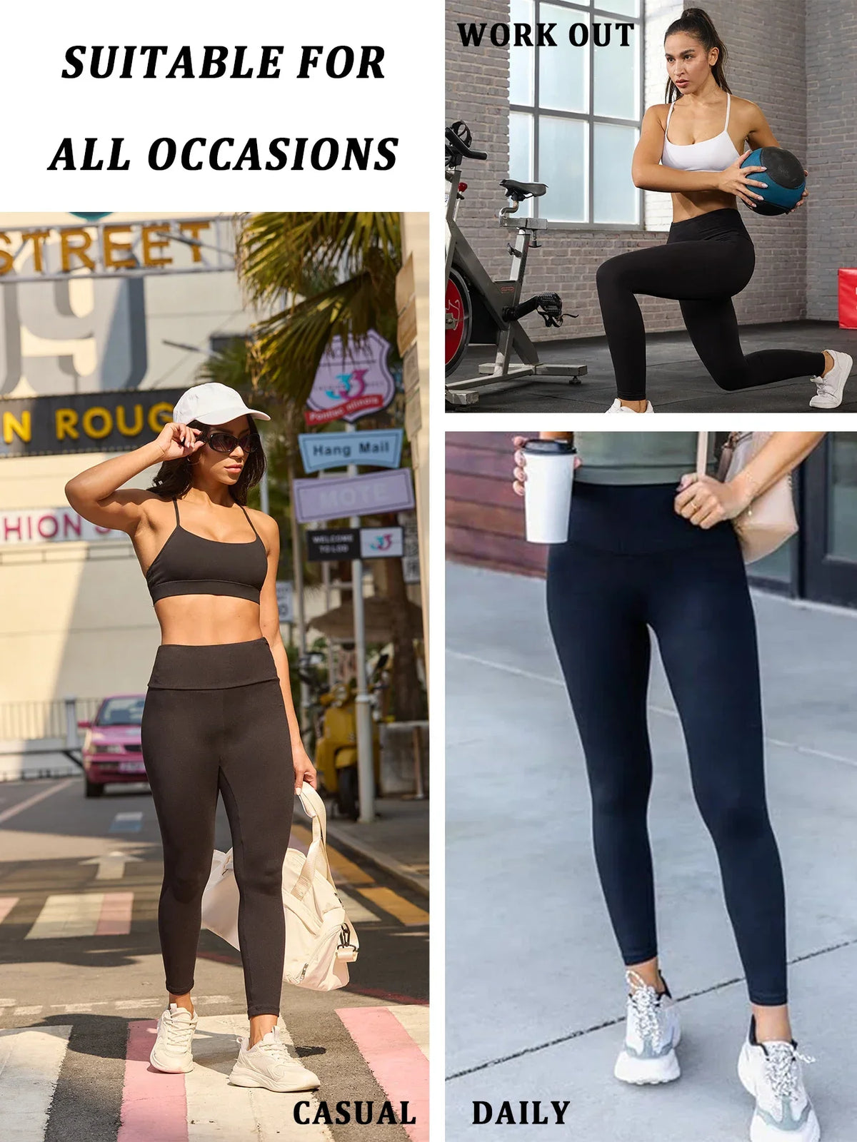 Women's High Waist Full Length Leggings For Workout Outfits