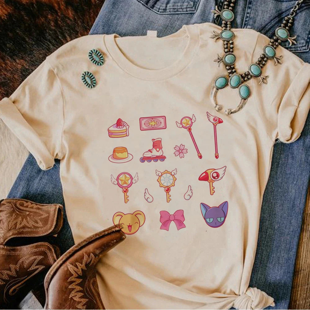 Cardcaptor Sakura Graphic Short-Sleeve T-Shirt