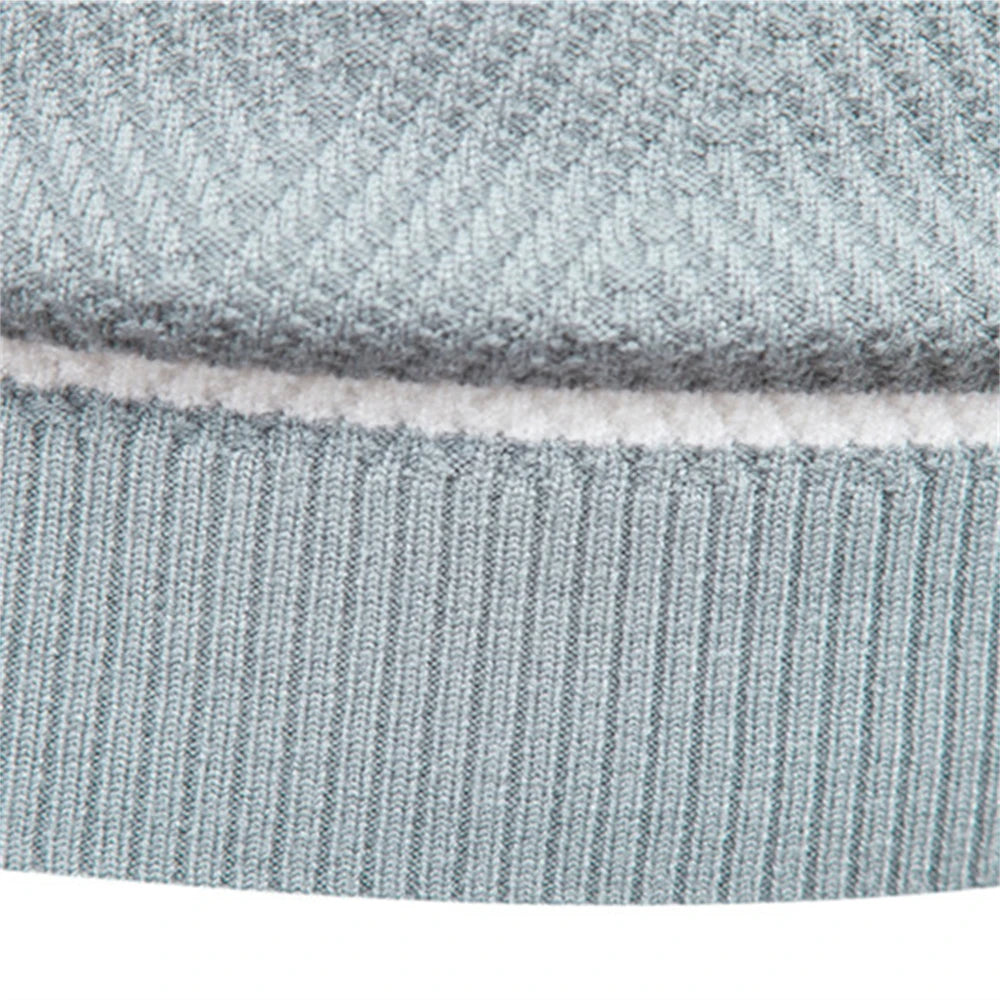 Men's Double Stripe Crew Neck Knit Sweater