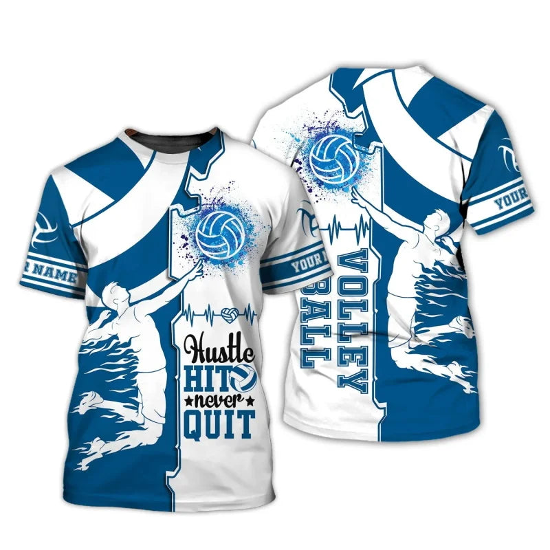Volleyball Graphic Short Sleeve T-shirt For Sports Outfits