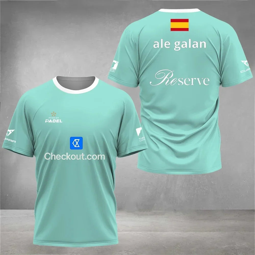 Padel Graphic Short Sleeve T-shirt For Sports Outfits